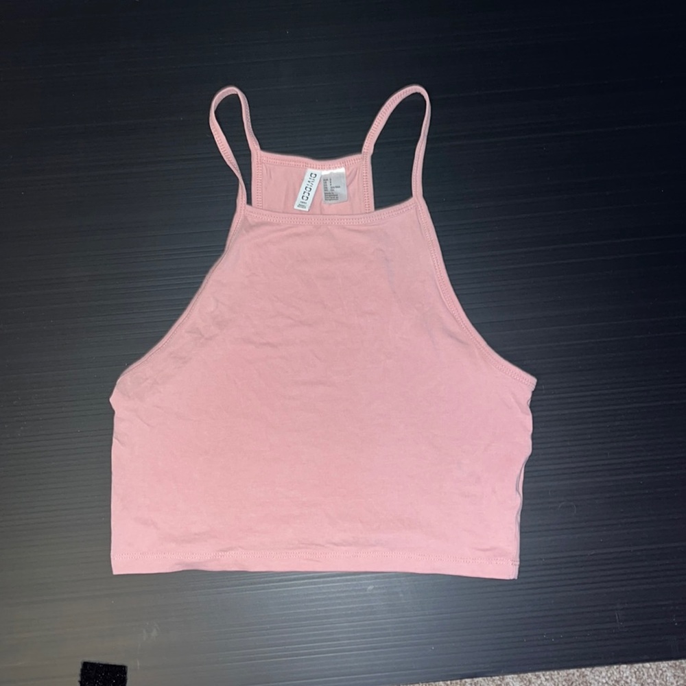 Pink H&M cotton crop top